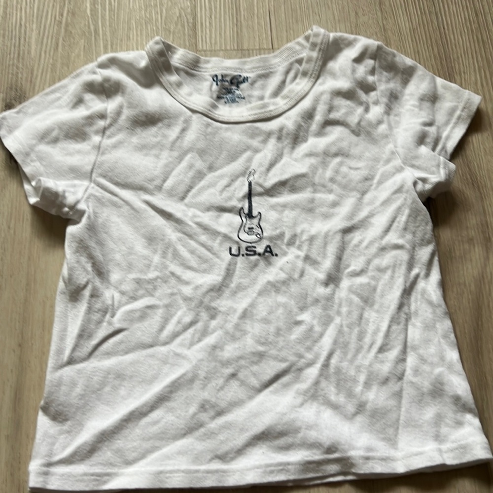Brandy Melville white USA crop top